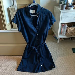 Navy blue work dress